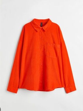 Orange Button-Up Shirt